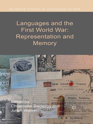 cover image of Languages and the First World War
